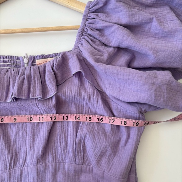 Ivy City Co. || Iris Tiered Ruffle Smocked Dress Lavender Purple XL - Picture 8 of 11